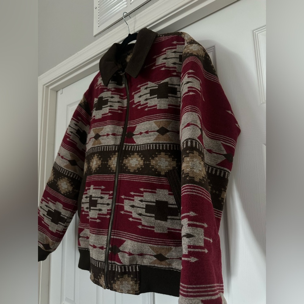 Powder River Outfitters Aztec Western Jacket Southwestern Coat size medium - Picture 3 of 11